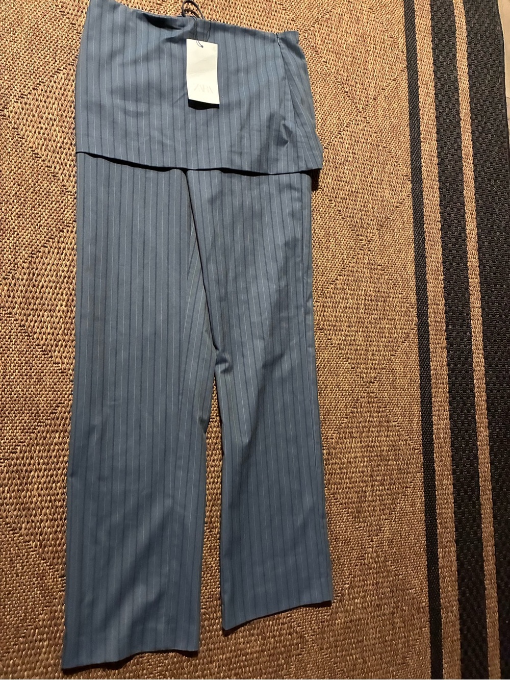 Zara Pinstripe Skirt Pants size small